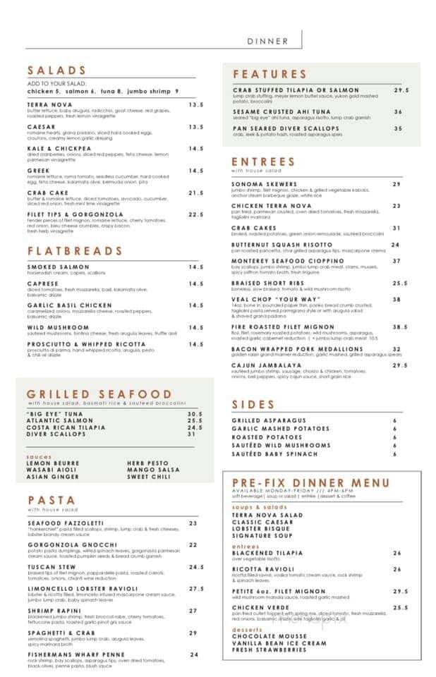 Terra Nova - Sewell, NJ menu_pic