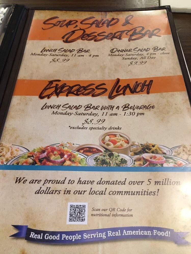Hoss's Steak & Sea House - Meadville, PA menu_pic