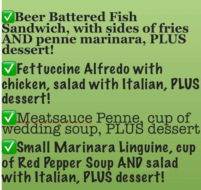Italian Oven Restaurant - Johnstown, PA menu_pic