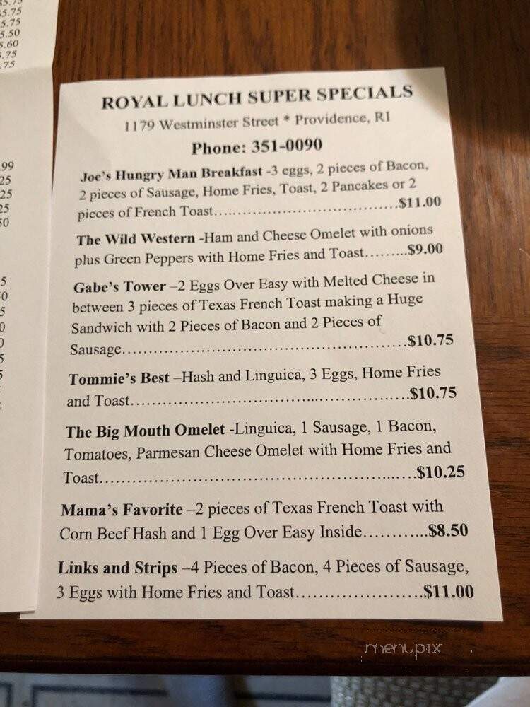 Royal Lunch - Providence, RI
