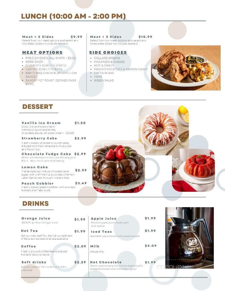 Compton's Kitchen - West Columbia, SC menu_pic