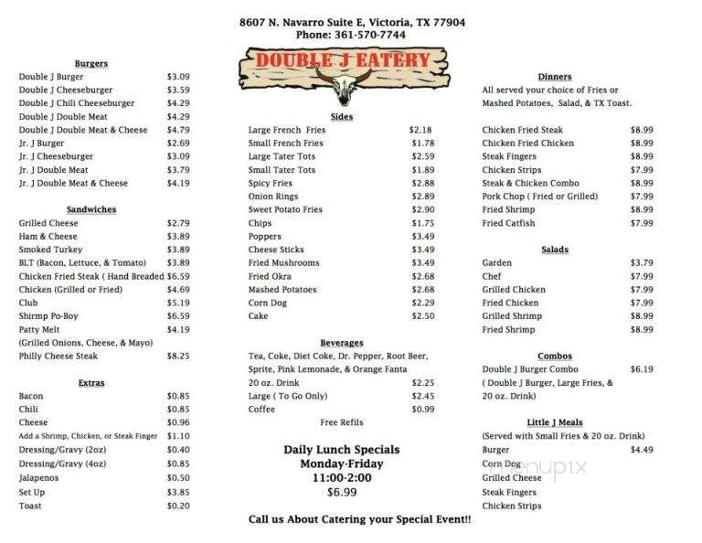 Double J Eatery - Victoria, TX menu_pic