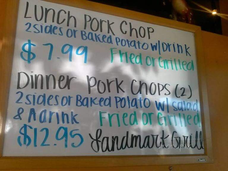 Landmark Grill - Lewisville, TX menu_pic