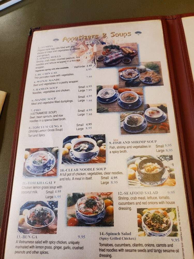 Singapore Cafe - El Paso, TX menu_pic