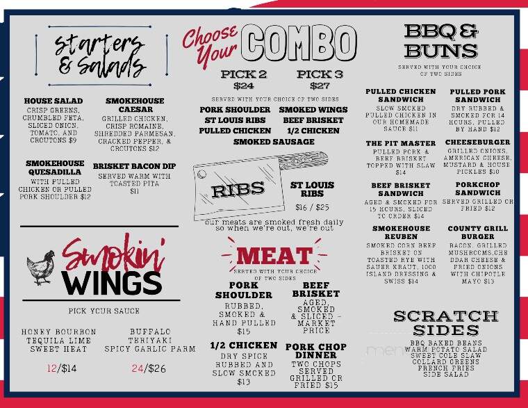 County Grill & Smokehouse - Yorktown, VA menu_pic