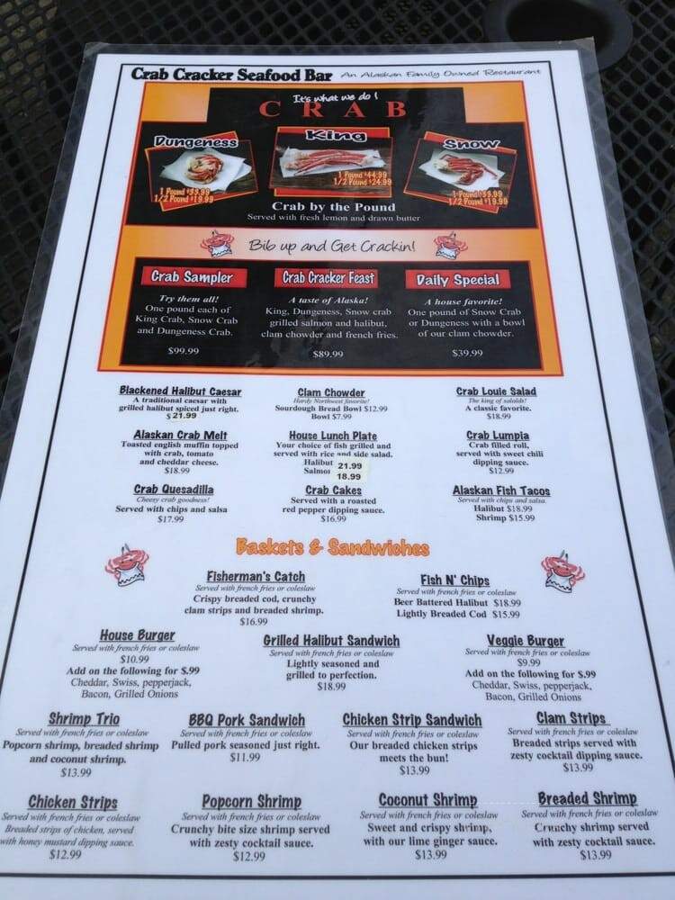Crab Cracker Seafood Bar - Ketchikan, AK menu_pic