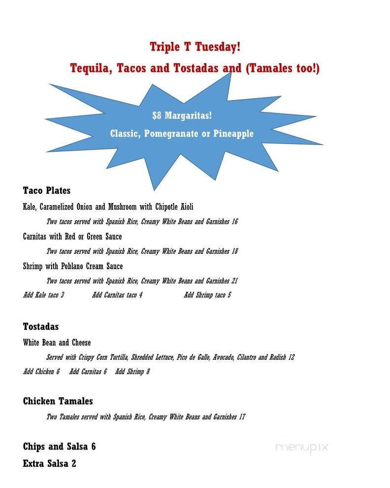 Patrona - Ukiah, CA menu_pic
