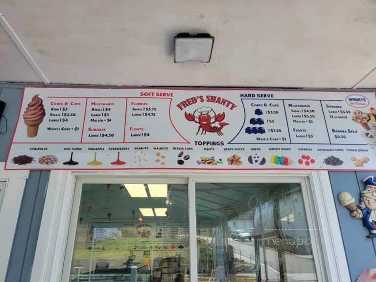 Fred's Shanty Restaurant - New London, CT menu_pic