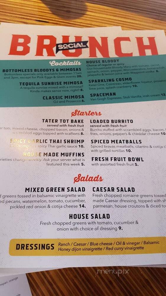 The Social Bar + Kitchen - New London, CT menu_pic