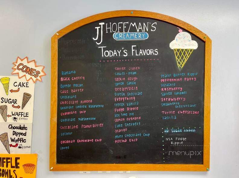 JJ Hoffman's Creamery - Hampstead, MD menu_pic
