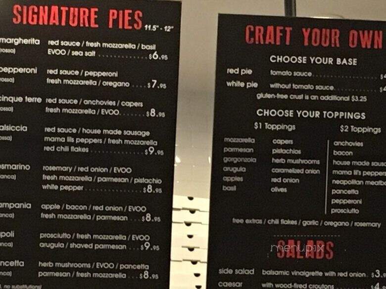 Il Pizzaiolo Wood-fired Pizza - Loomis, CA menu_pic
