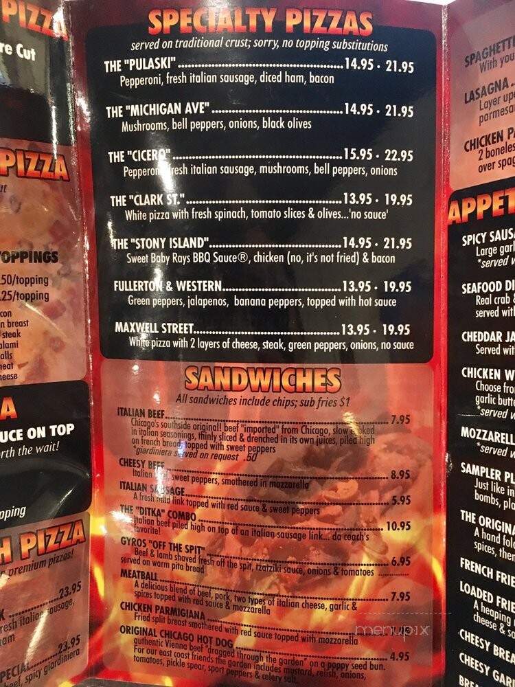 Windy City Pizza - Chesapeake, VA menu_pic