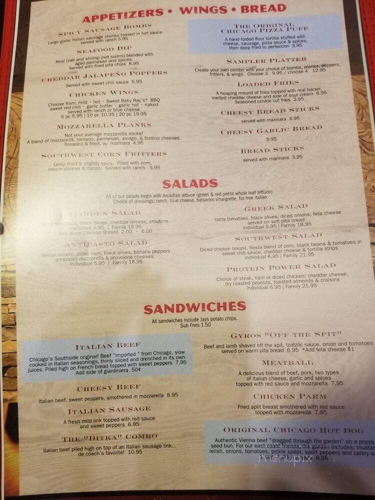 Windy City Pizza - Chesapeake, VA menu_pic