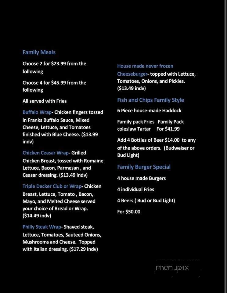 Wrigleys Sports Bar & Lounge - St Catharines, ON menu_pic