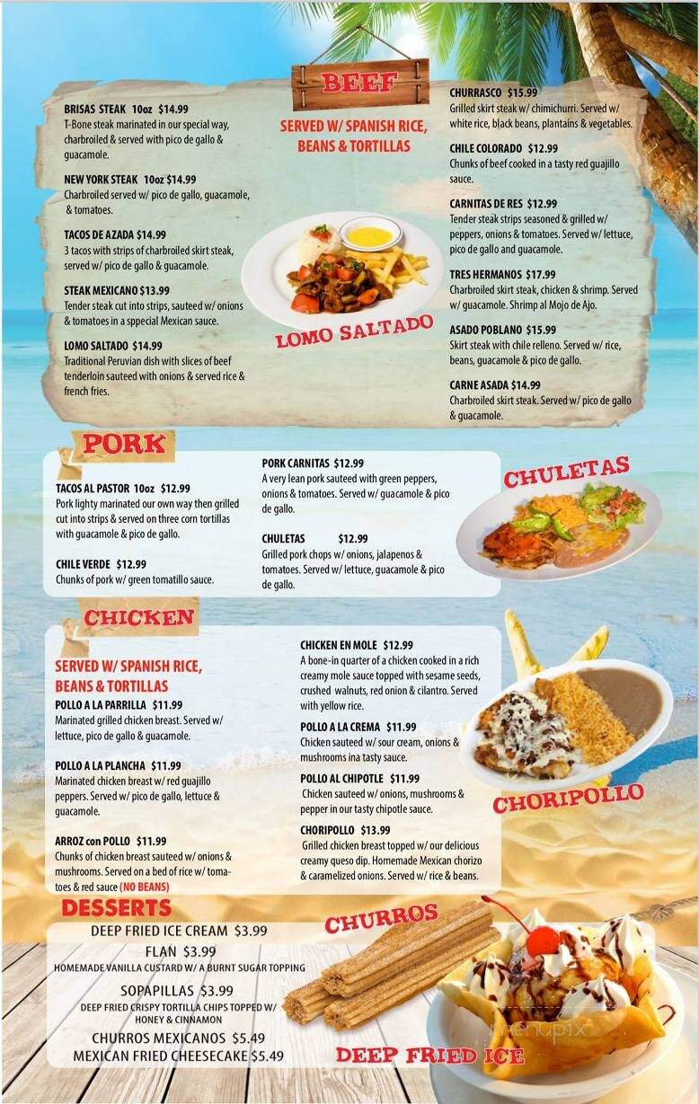 Brisas del Mar Lady Lake - Lady Lake, FL menu_pic