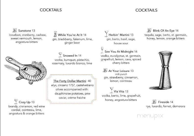 Luna Restaurant - Spokane, WA menu_pic