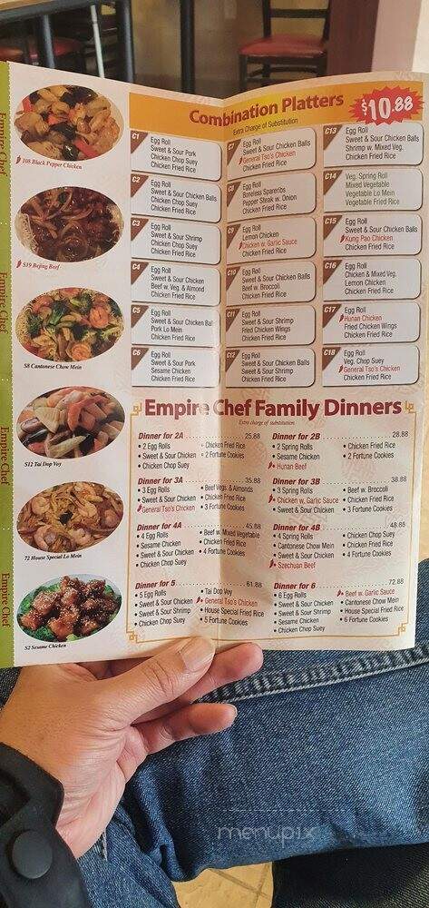 Empire Chef - Aurora, ON menu_pic