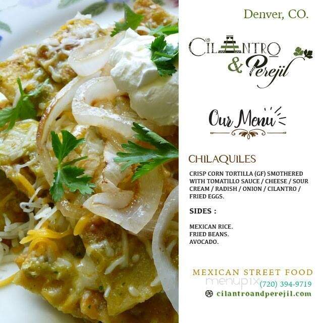 Cilantro & Perejil - Denver, CO menu_pic
