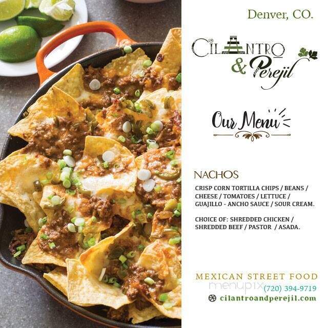 Cilantro & Perejil - Denver, CO menu_pic