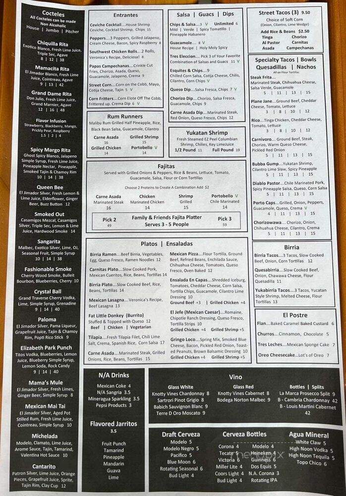 Mamacita's ModMex - Trenton, MI menu_pic