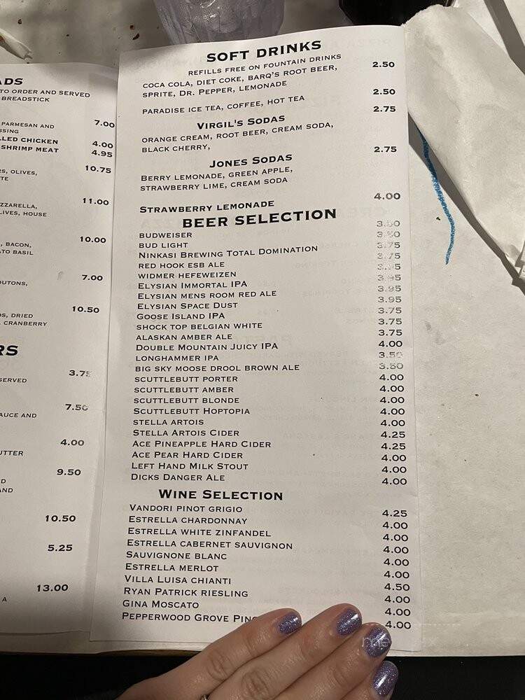 Cristiano's Pizza Etc - Marysville, WA menu_pic