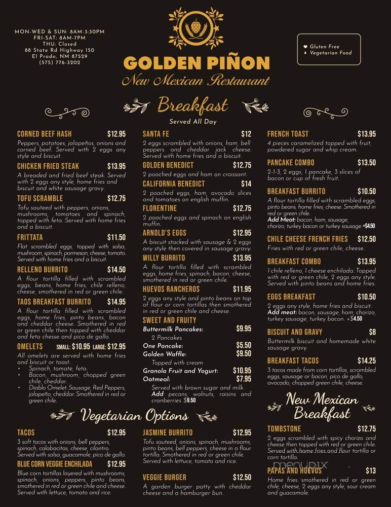 Golden Pinon New Mexican Restaurant - El Prado, NM