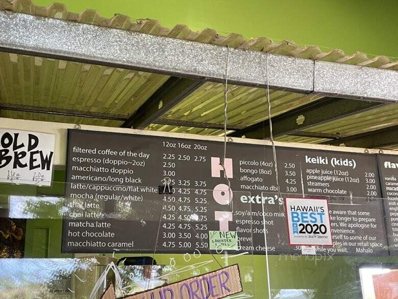 Green World Farms - Wahiawa, HI menu_pic