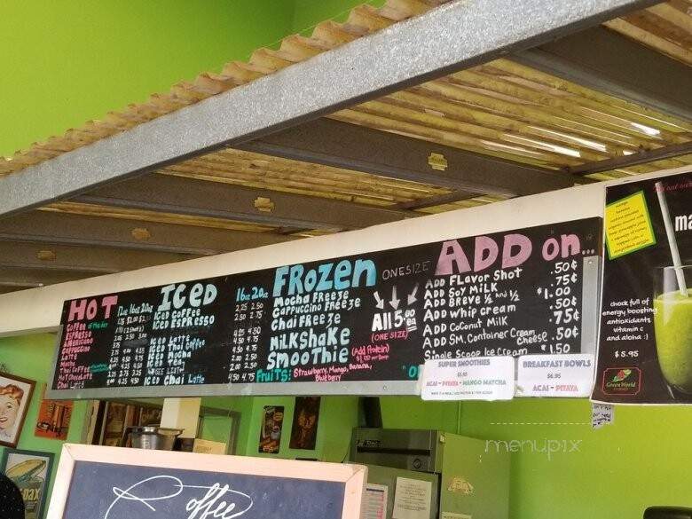 Green World Farms - Wahiawa, HI menu_pic