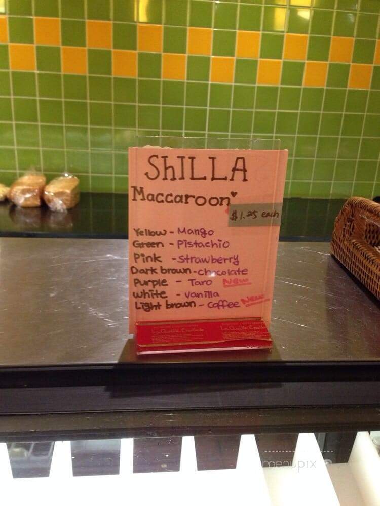 Shilla Bakery - Rockville, MD menu_pic