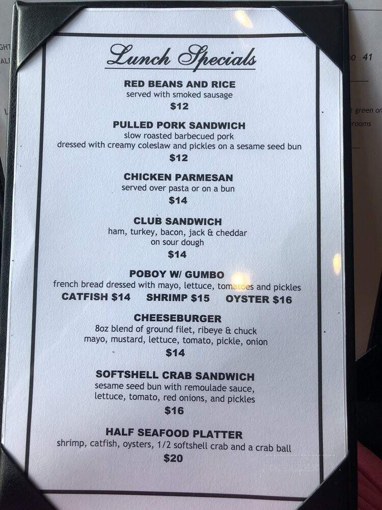 Restaurant Des Families - Marrero, LA menu_pic
