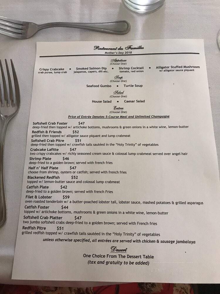 Restaurant Des Families - Marrero, LA