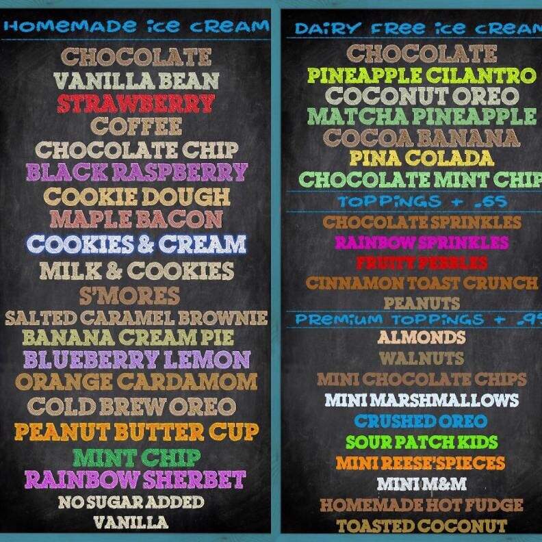 Holy Cow Ice Cream Cafe - Salem, MA menu_pic
