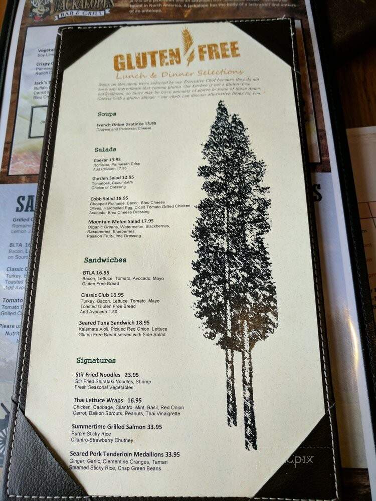 Jackalope's Bar and Grill - Fish Camp, CA menu_pic
