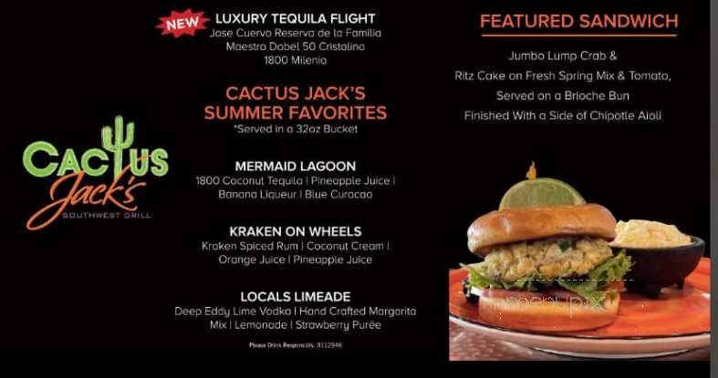 Cactus Jack's Southwest Grill - Virginia Beach, VA menu_pic