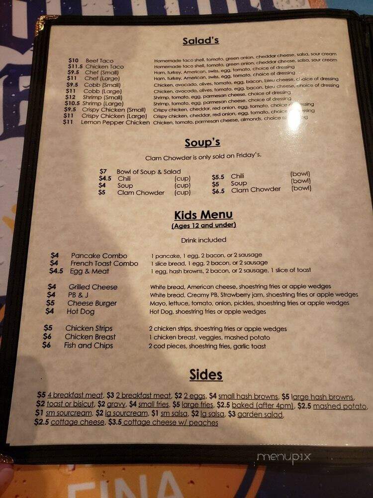 A J's Bar & Grill - Keizer, OR menu_pic