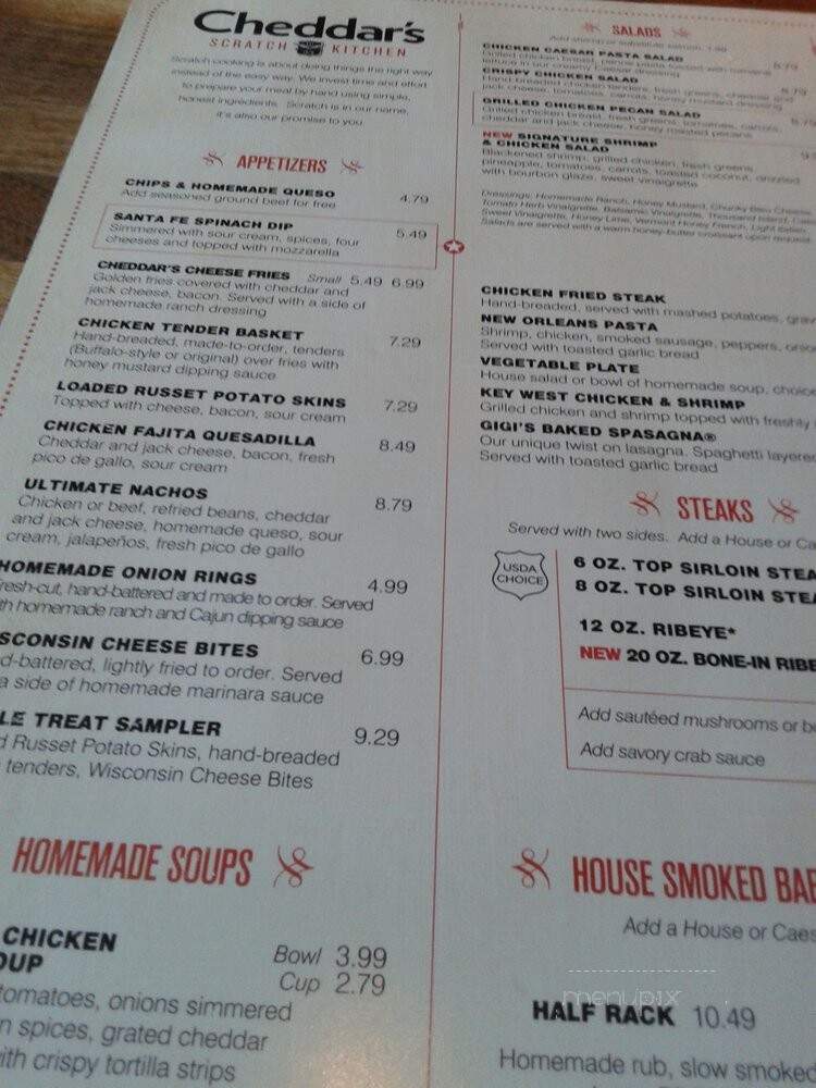 Cheddar's - Baytown, TX menu_pic