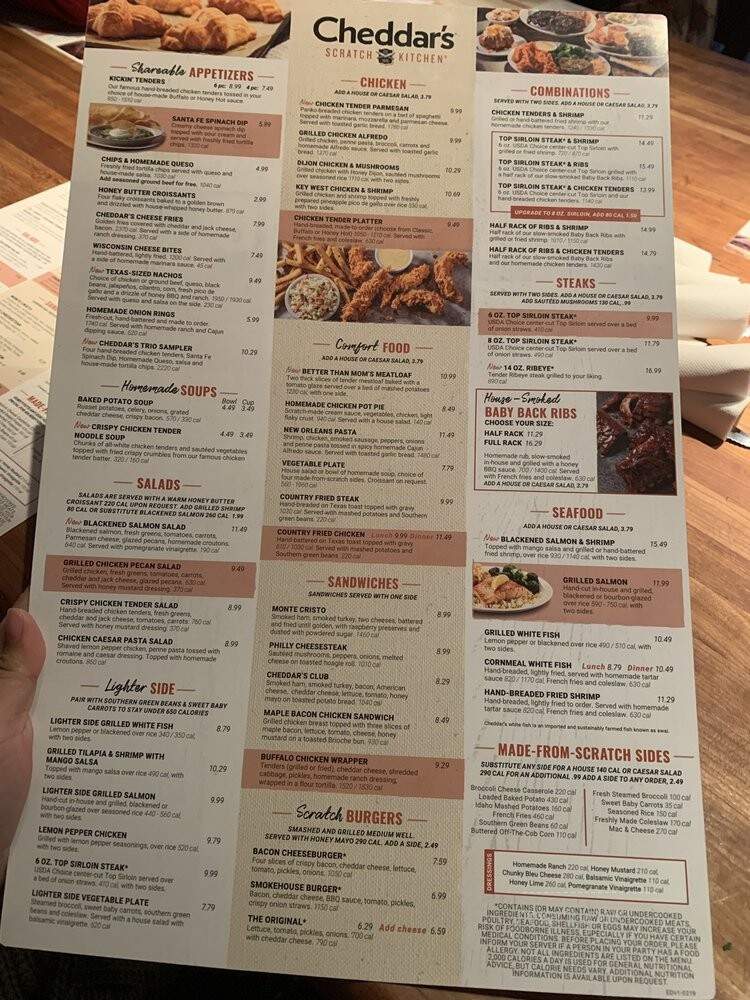 Cheddar's - Baytown, TX menu_pic