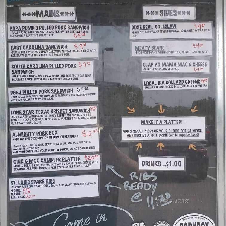 Smoking Swine - Baltimore, MD menu_pic