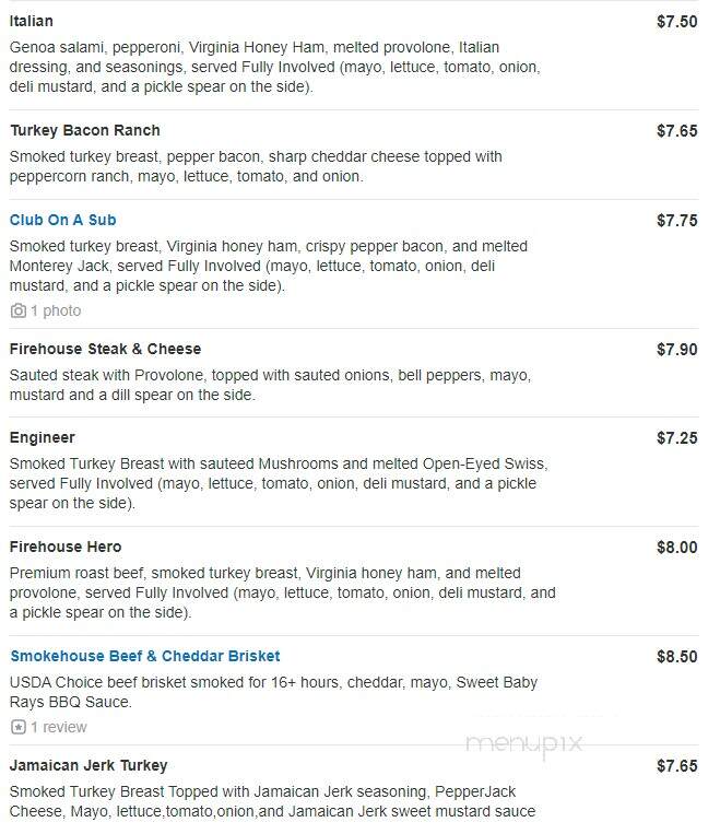 Lincoln's Landing - Swampscott, MA menu_pic