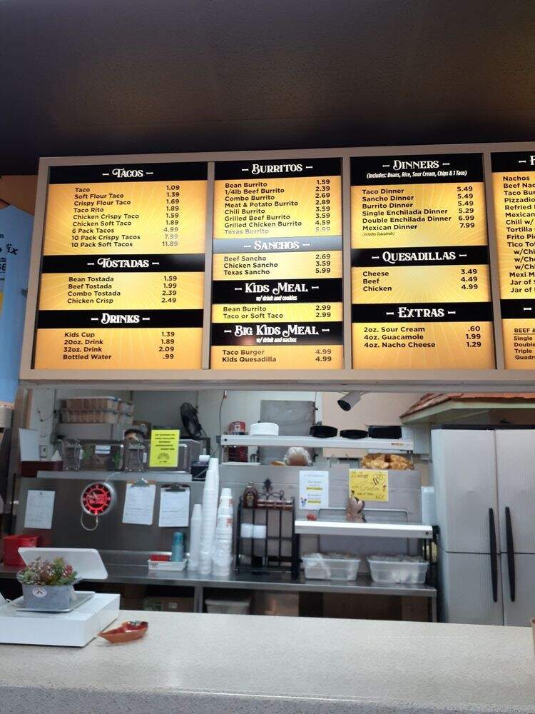 Taco Tico - Claremore, OK menu_pic