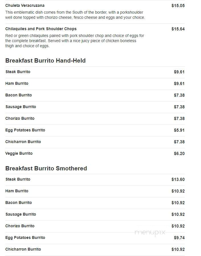 Puerto Nayarit Restaurant - Denver, CO menu_pic