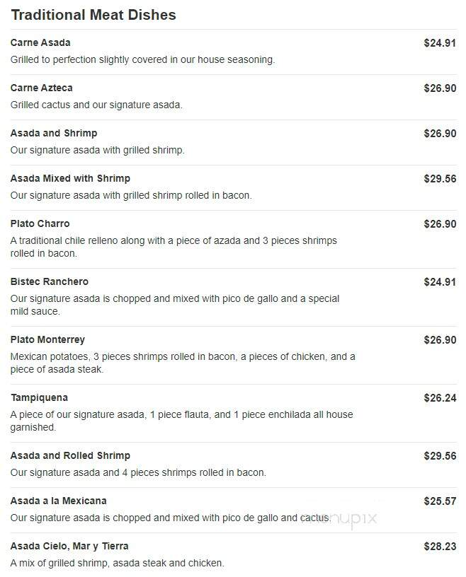 Puerto Nayarit Restaurant - Denver, CO menu_pic