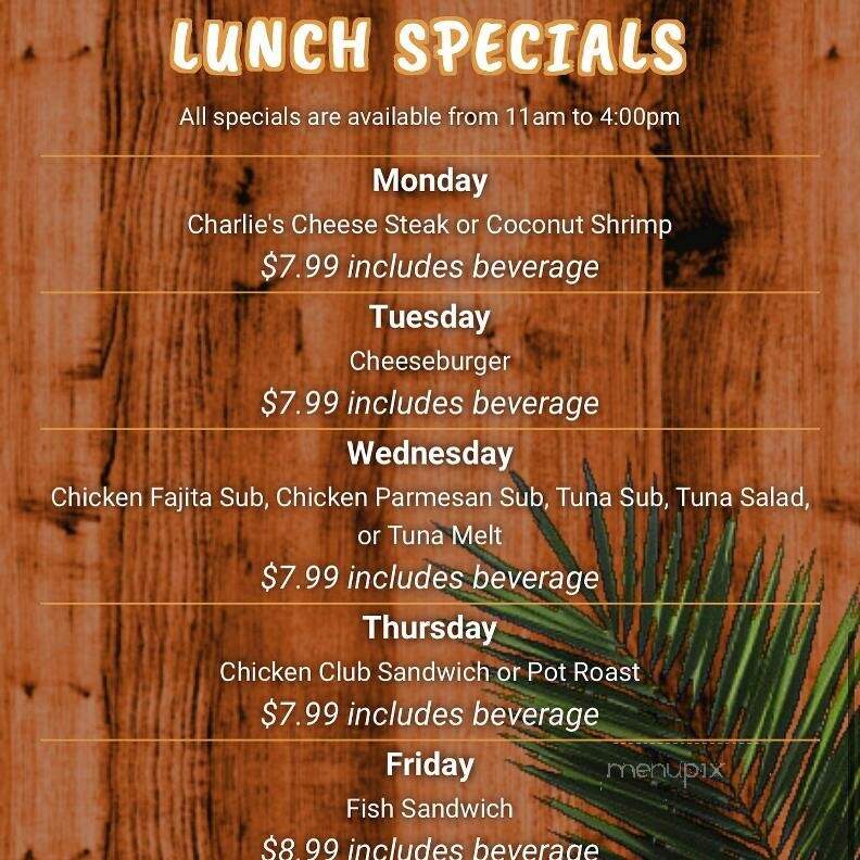 Charlie Horse Restaurant - Ormond Beach, FL menu_pic