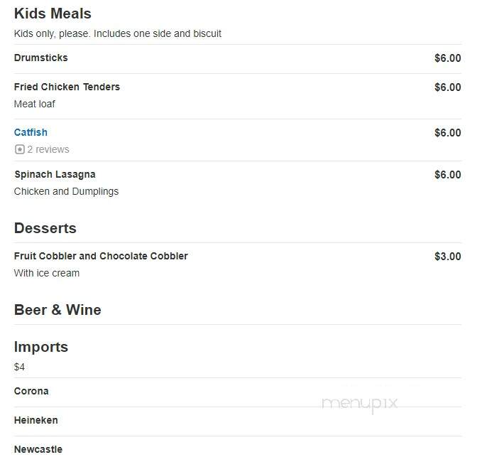 Pine Tavern Restaurant - Floyd, VA menu_pic