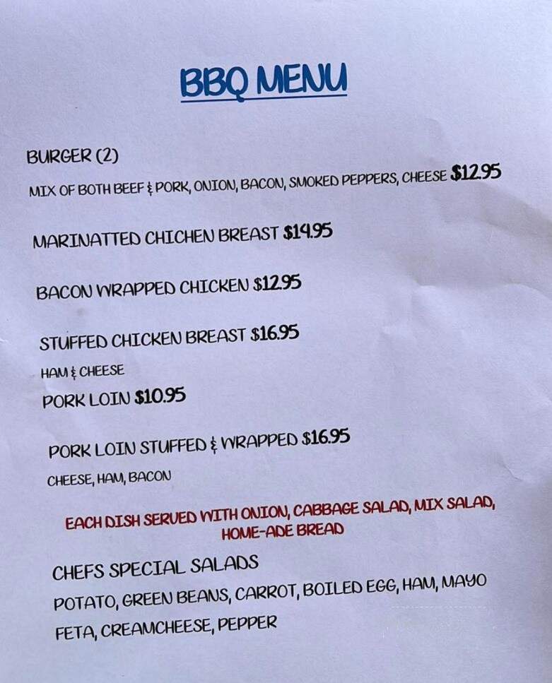 Leathem Smith Lodge & Marina - Sturgeon Bay, WI menu_pic