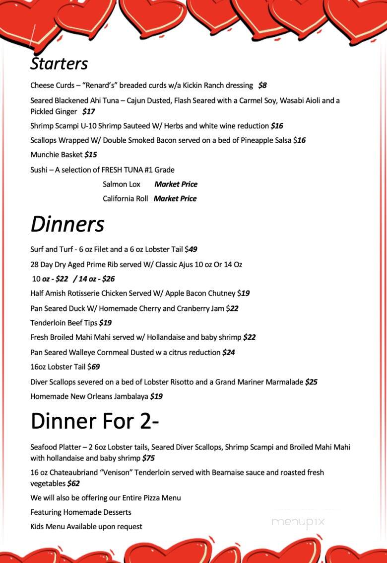 Leathem Smith Lodge & Marina - Sturgeon Bay, WI menu_pic