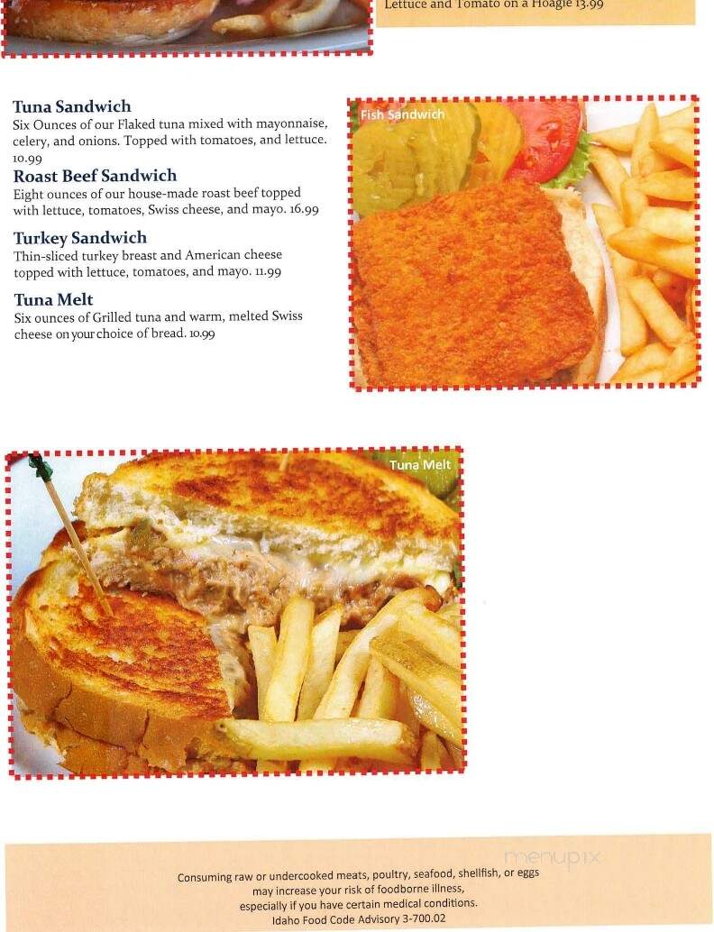 Boise Stage Stop - Boise, ID menu_pic