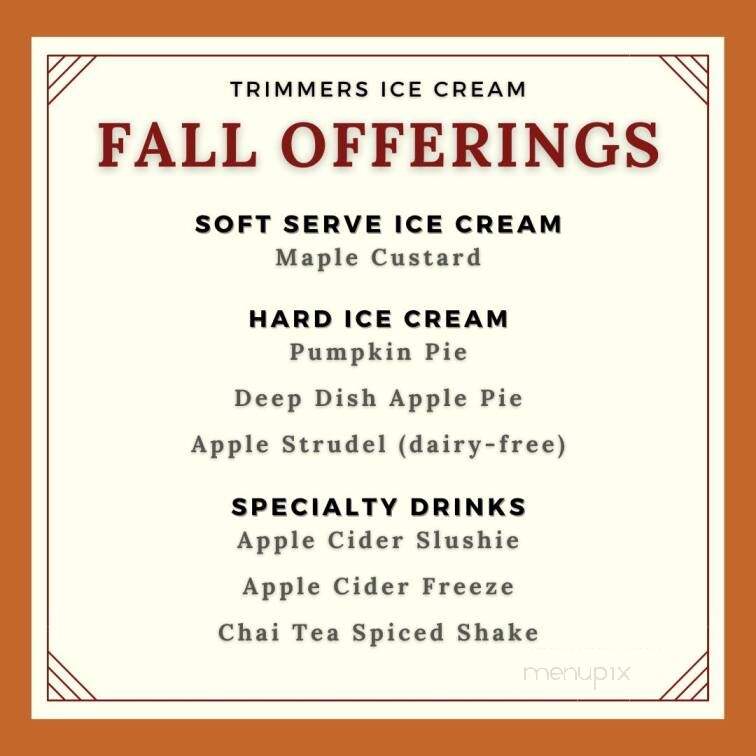 Trimmers Ice Cream - Trumansburg, NY