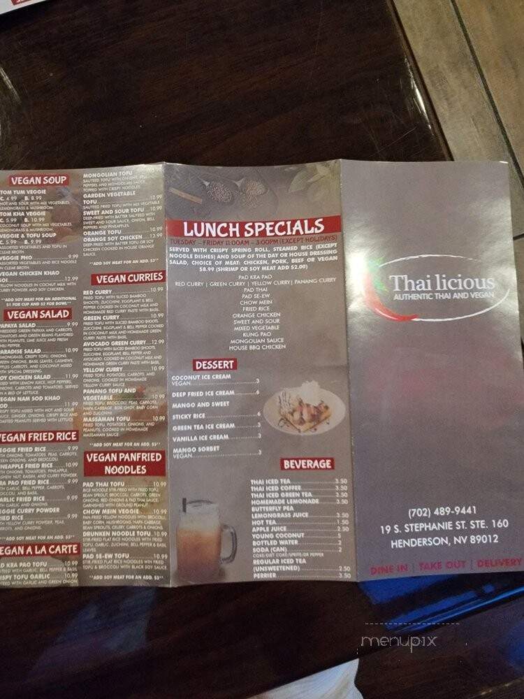 Thailicious Authentic Thai & Vegan - Henderson, NV menu_pic
