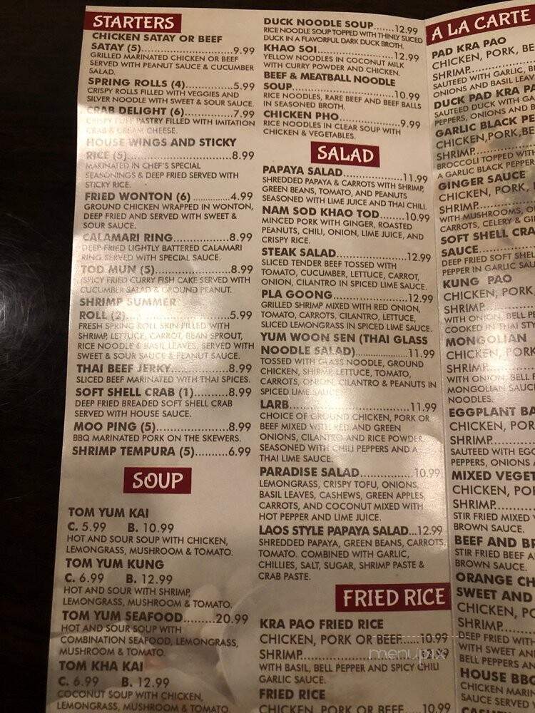 Thailicious Authentic Thai & Vegan - Henderson, NV menu_pic